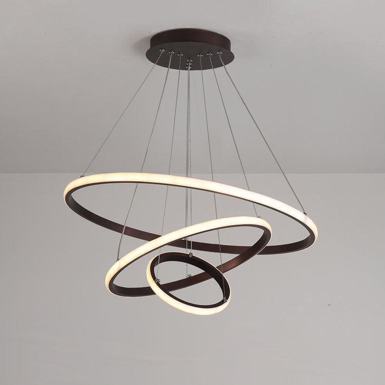 3 Anneaux LED NOIR/OR