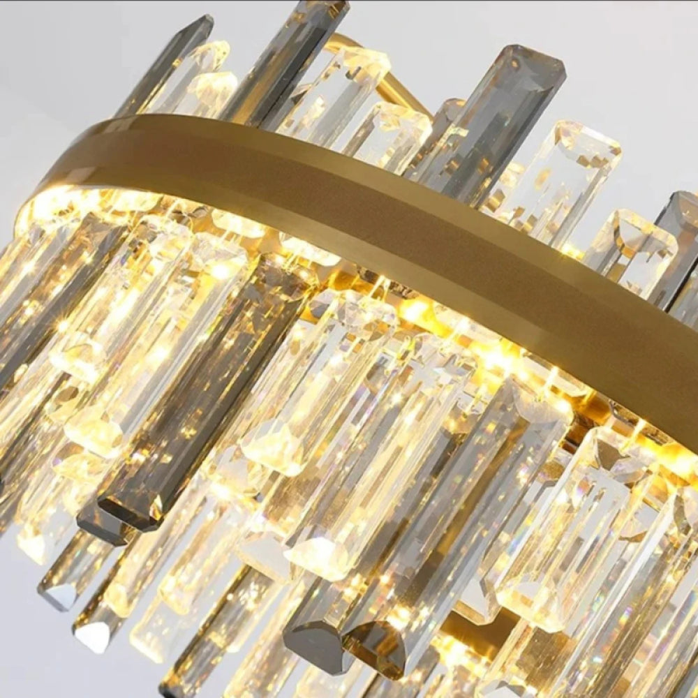 Lustre Cristal - Éclat Doré
