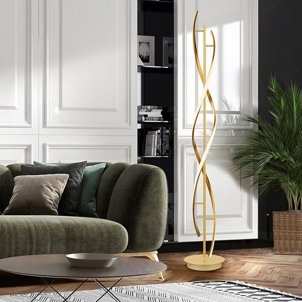 Lampadaire LED Spirale Style DNA