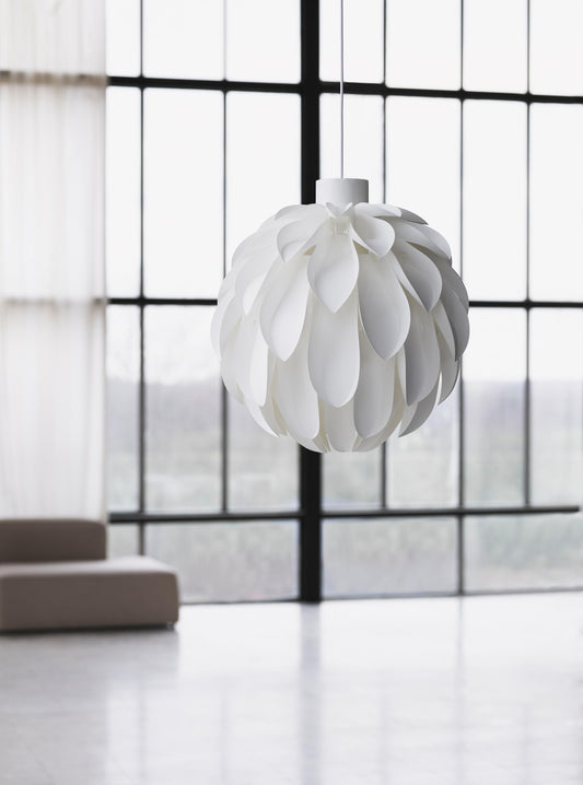 WAQIHREU - Lampe suspendue en forle de pomme de pin blanc 50 cm
