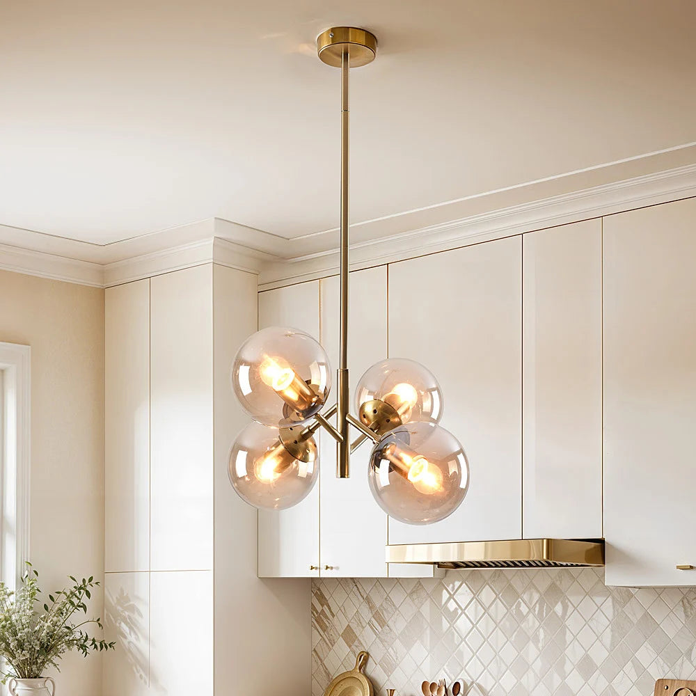 Suspension Florence – Design Vintage Industriel &amp; Verre Fumé