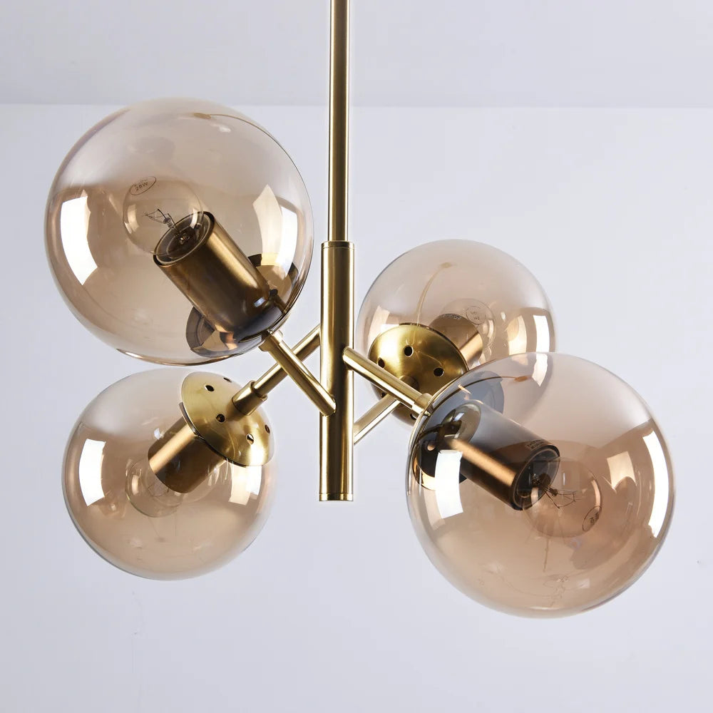 Suspension Florence – Design Vintage Industriel &amp; Verre Fumé