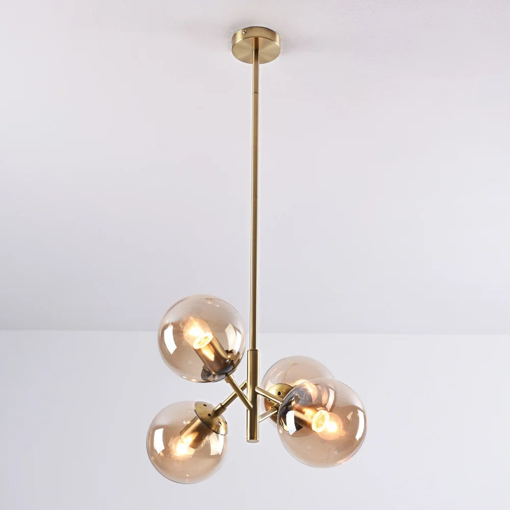 Suspension Florence – Design Vintage Industriel &amp; Verre Fumé
