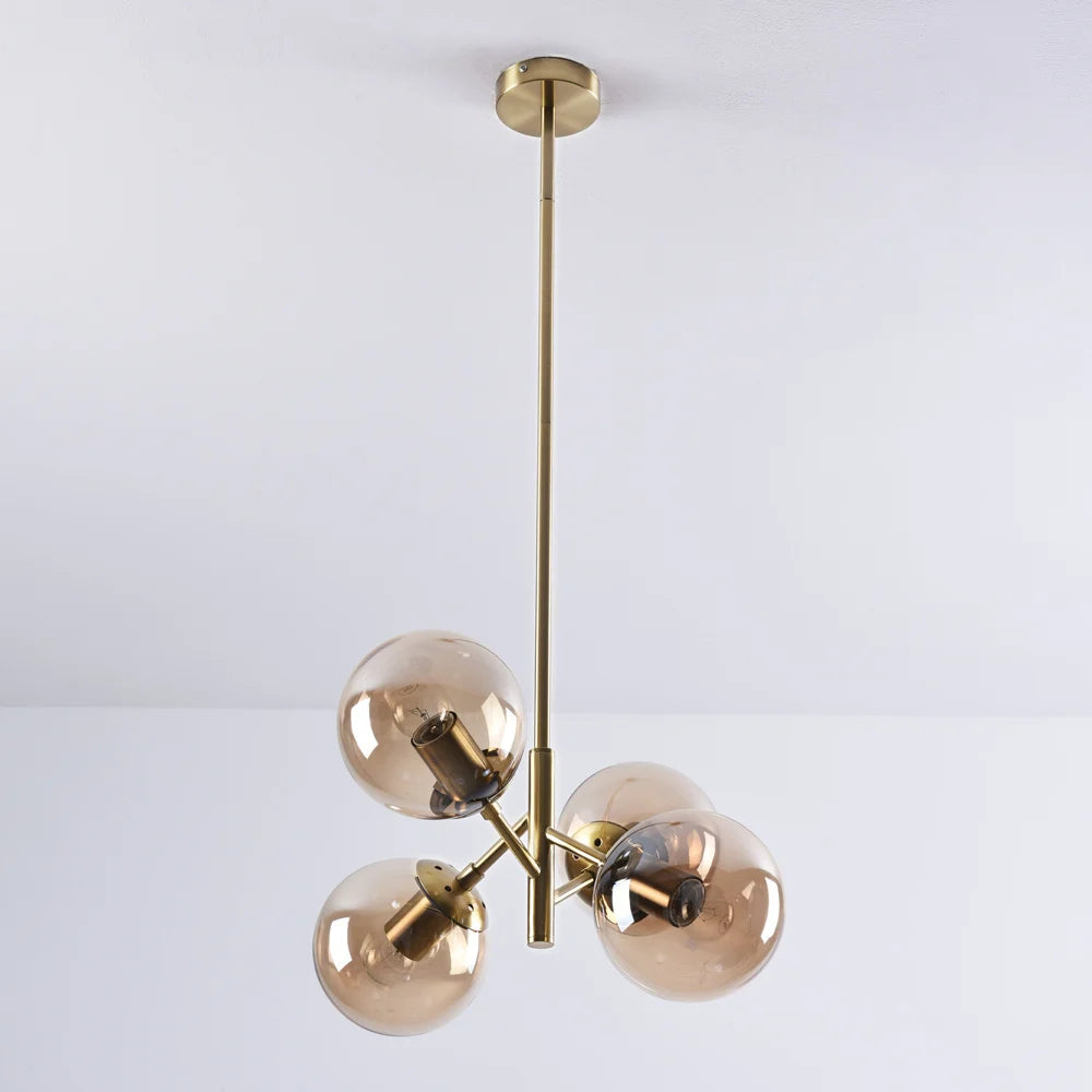 Suspension Florence – Design Vintage Industriel &amp; Verre Fumé