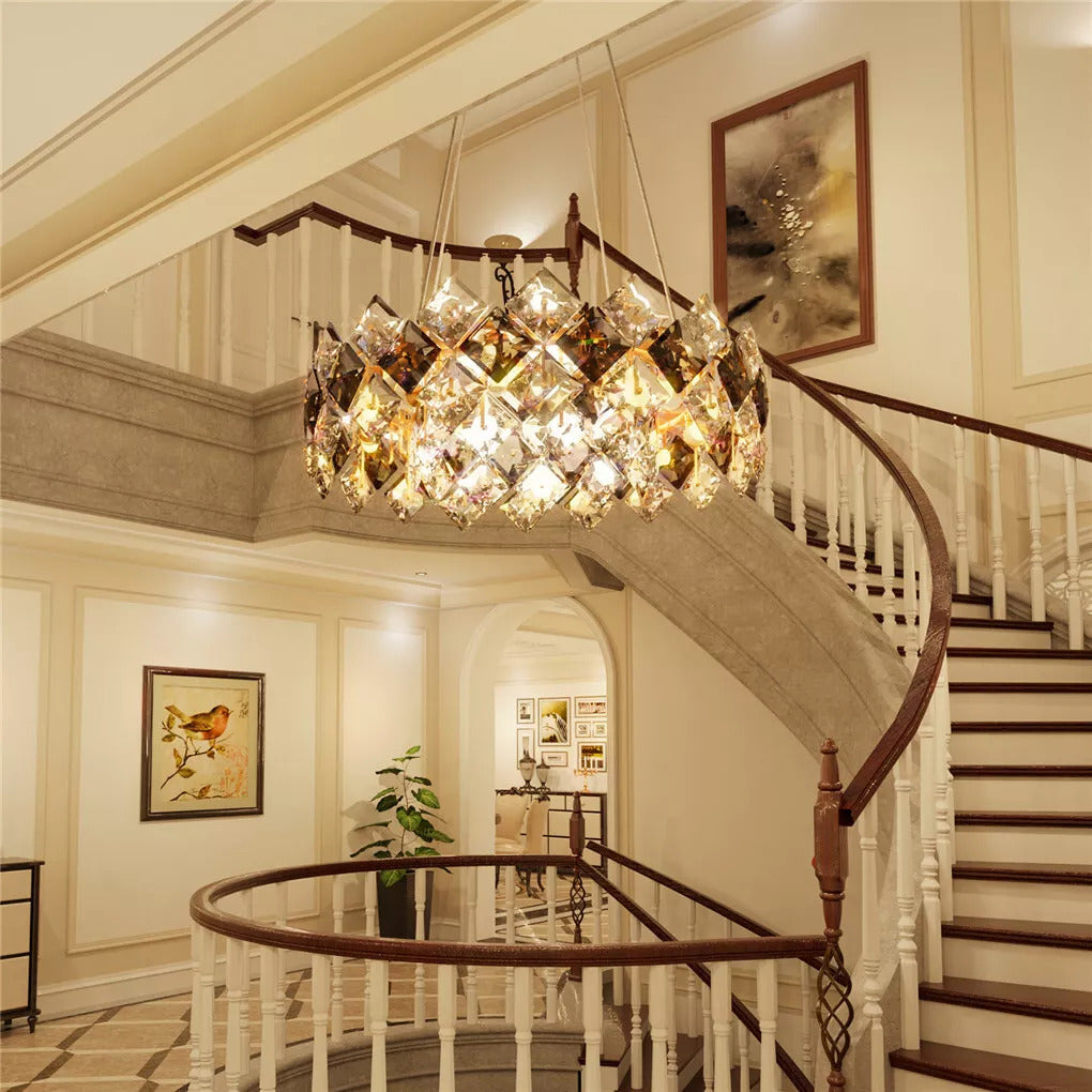 WISFOR - Lustre rond en cristal de luxe