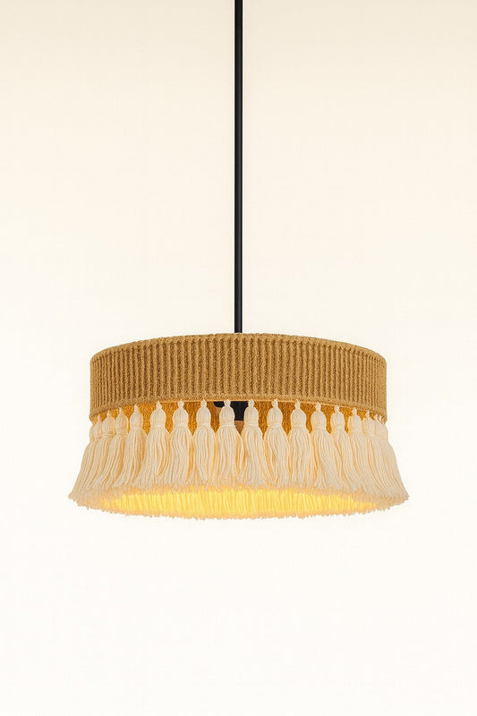 Suspension Rotin Asymétrique – Ø50 cm