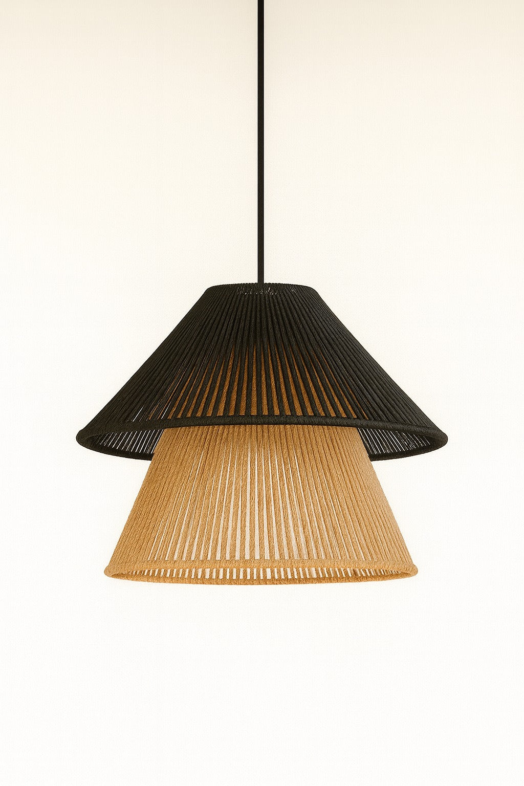 Suspension Rotin Asymétrique – Ø45 cm