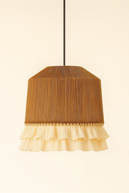 Suspension Rotin Asymétrique – Ø35 cm