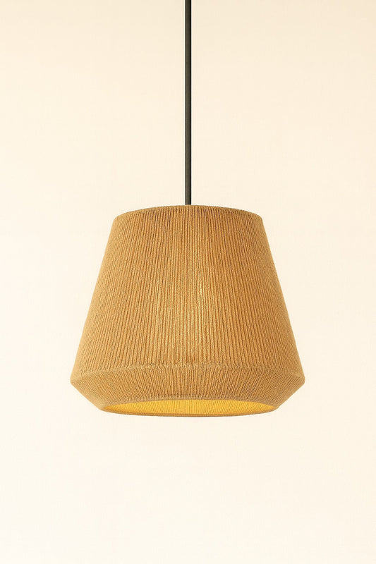 Suspension Design Papillon en Rotin