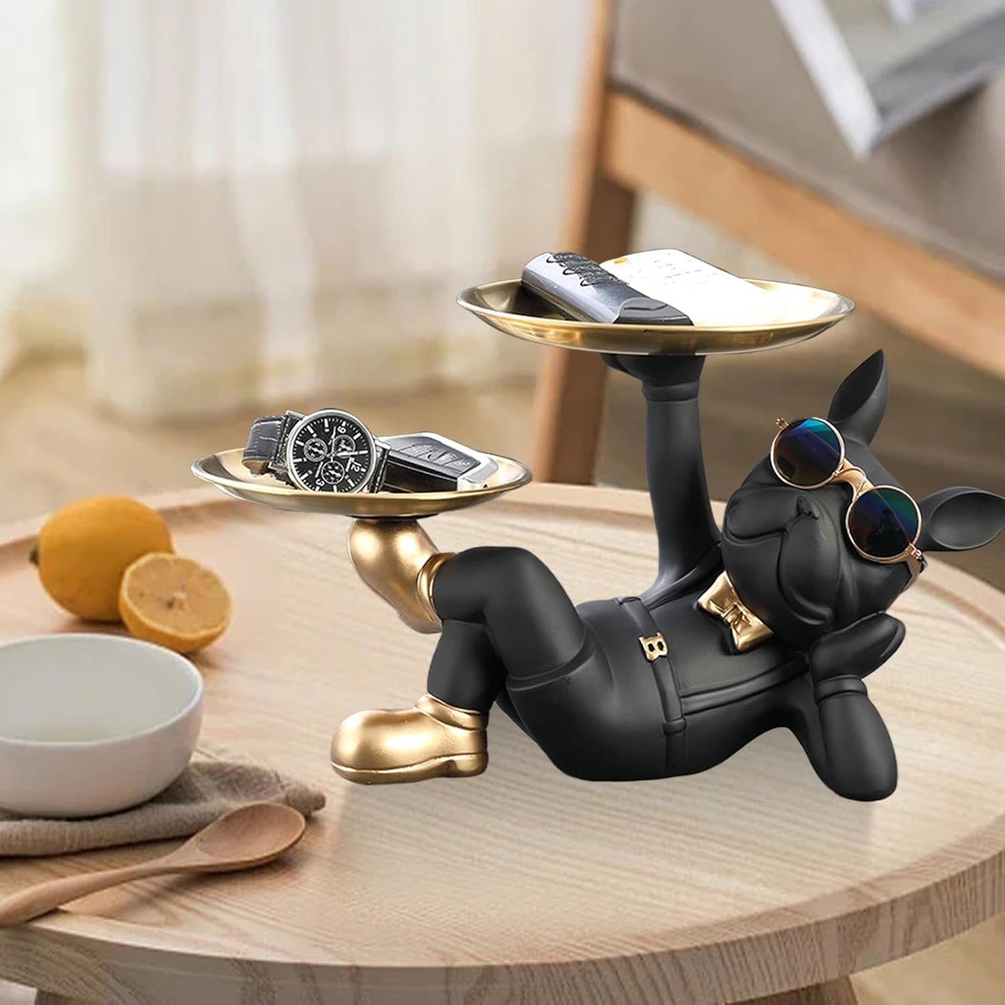 Vide-Poches Bulldog avec deux plateaux