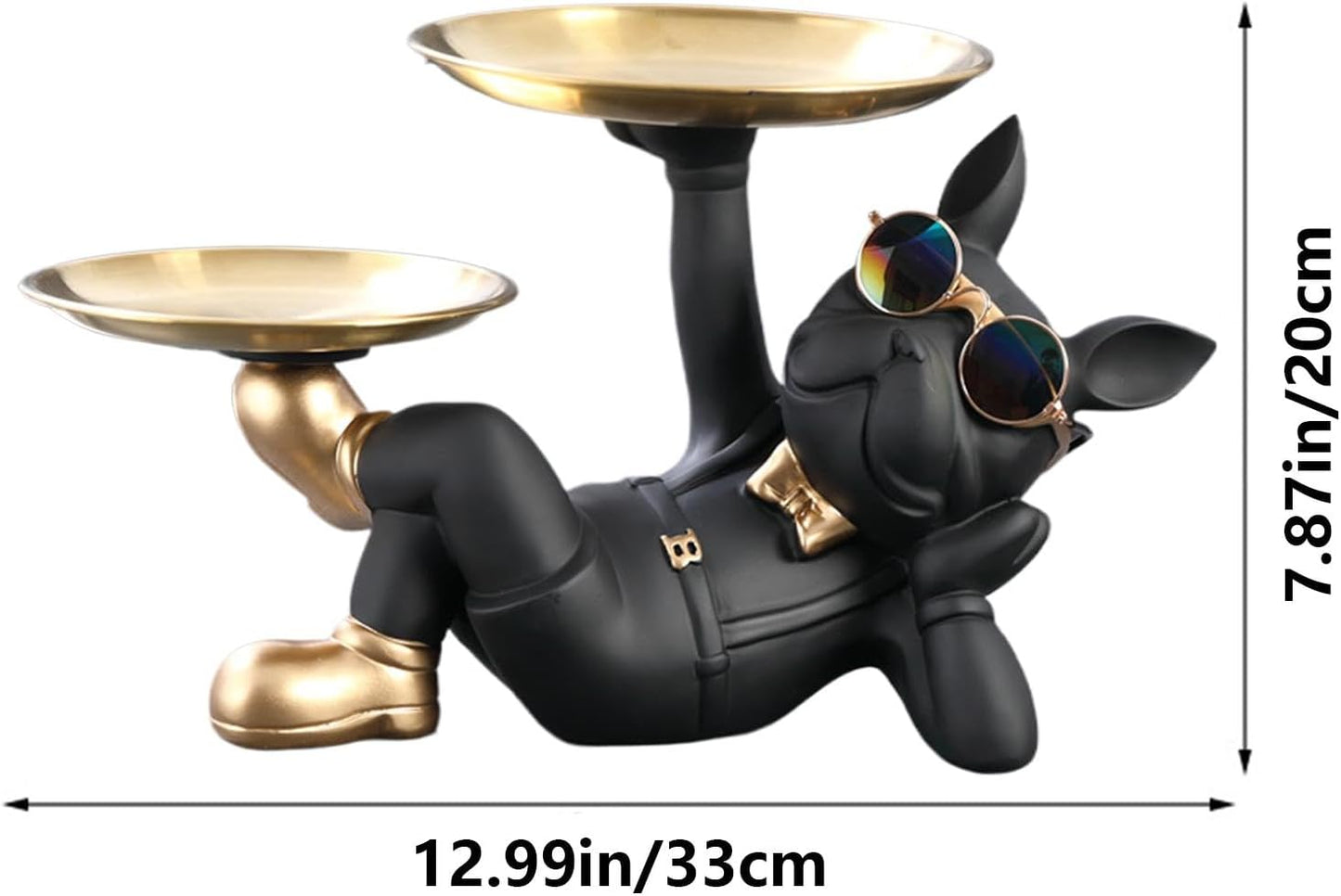 Vide-Poches Bulldog avec deux plateaux